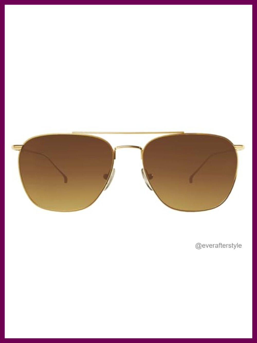 Polarized Square Aviator Sunglasses UV400 Gradient Tinted